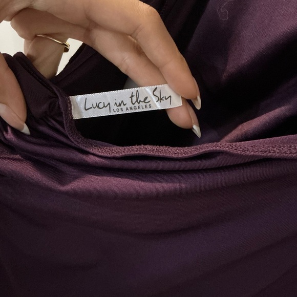 Lucy in the Sky Deep Purple Maxi Dress - Picture 5 of 9